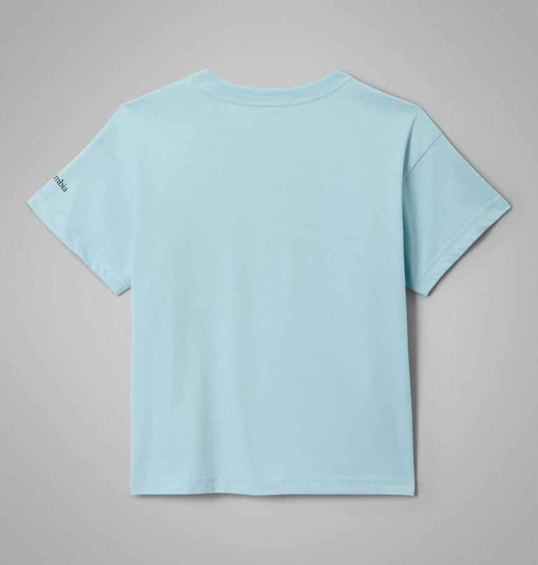 Girls' Mission Lake II Organic Cotton T-Shirt, Color: Marine Light, Bubbly Scoped View, image 2