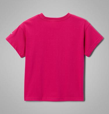 Girls' Mission Lake II Organic Cotton T-Shirt, Color: Guava Pink, Floral Frenzy, image 2