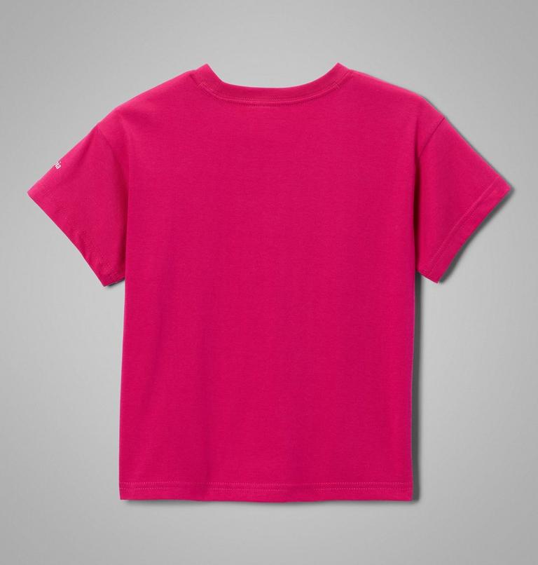 Girls' Mission Lake II Organic Cotton T-Shirt, Color: Guava Pink, Floral Frenzy, image 2