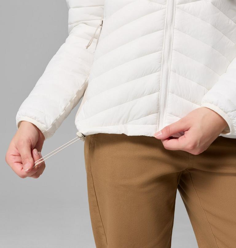 Chaqueta aislante h&iacute;brida Powder Pass III para mujer, Color: Sea Salt, Dark Stone, image 8