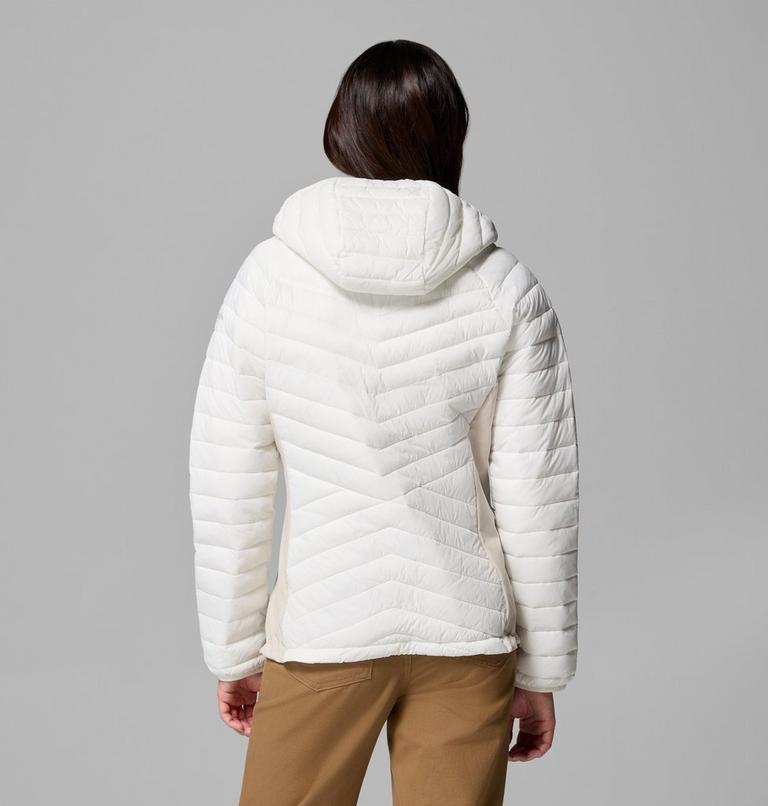 Chaqueta aislante h&iacute;brida Powder Pass III para mujer, Color: Sea Salt, Dark Stone, image 3