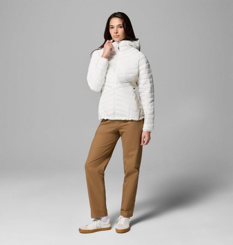 Chaqueta aislante h&iacute;brida Powder Pass III para mujer, Color: Sea Salt, Dark Stone, image 2