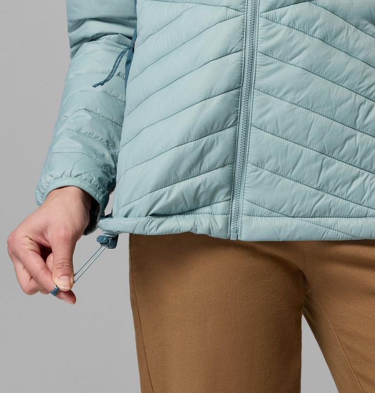 Women's Powder Pass III Hybrid Insulated Jacket, Color: Crushed Blue, Everblue, image 8