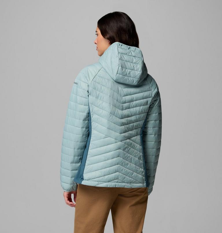 Women's Powder Pass III Hybrid Insulated Jacket, Color: Crushed Blue, Everblue, image 3