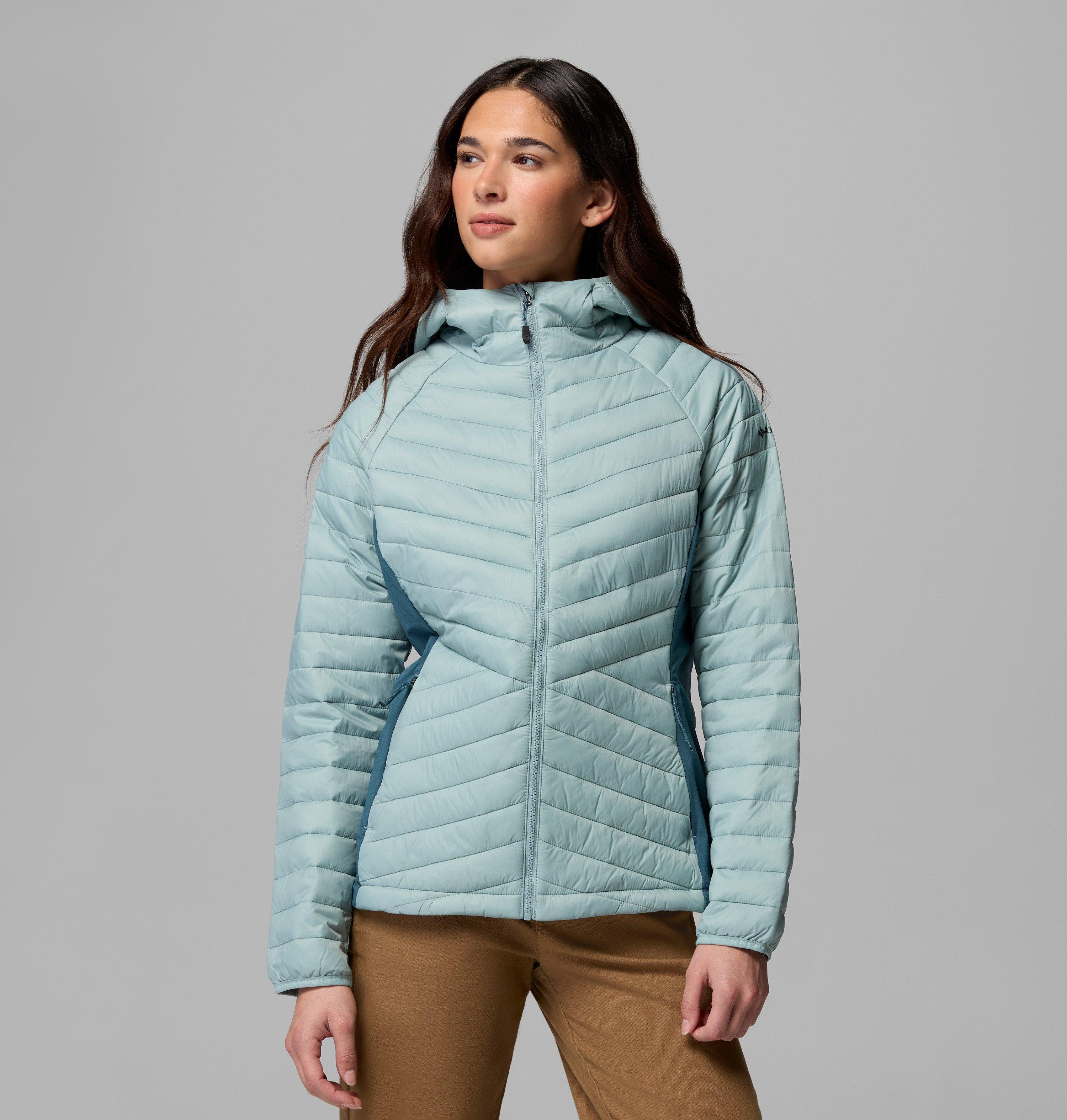 Columbia Sportswear Women's Blue Columbia - Powder Pass™ Iii Hybrid Insulated Jacket - Crushed Ever Small