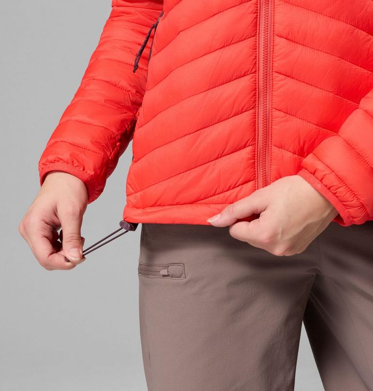 Women's Powder Pass III Hybrid Insulated Jacket, Color: Poppy Red, Moonvista, image 8
