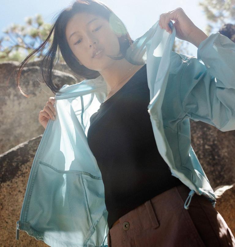 Women's AmazeStretch Windbreaker, Color: Marine Light, image 10