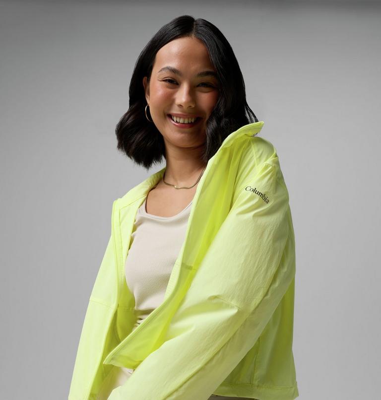 Women's AmazeStretch Windbreaker, Color: Citron Haze, image 8
