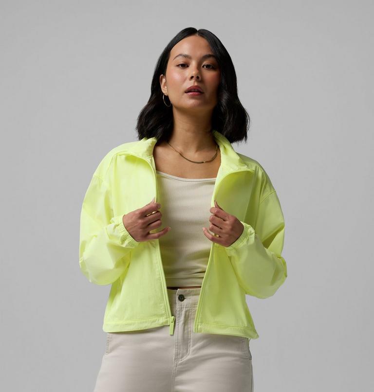 Women's AmazeStretch Windbreaker, Color: Citron Haze, image 10