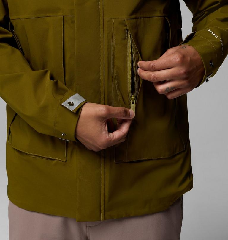 Men's Street Heights Waterproof Jacket, Color: Mossy Green, image 10