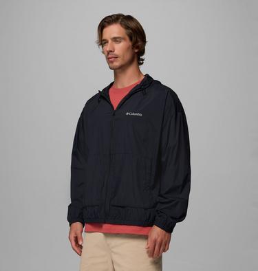 Men's Street Heights Hooded Windbreaker, Color: Black, image 8