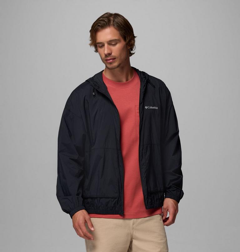 Men's Street Heights Hooded Windbreaker, Color: Black, image 5