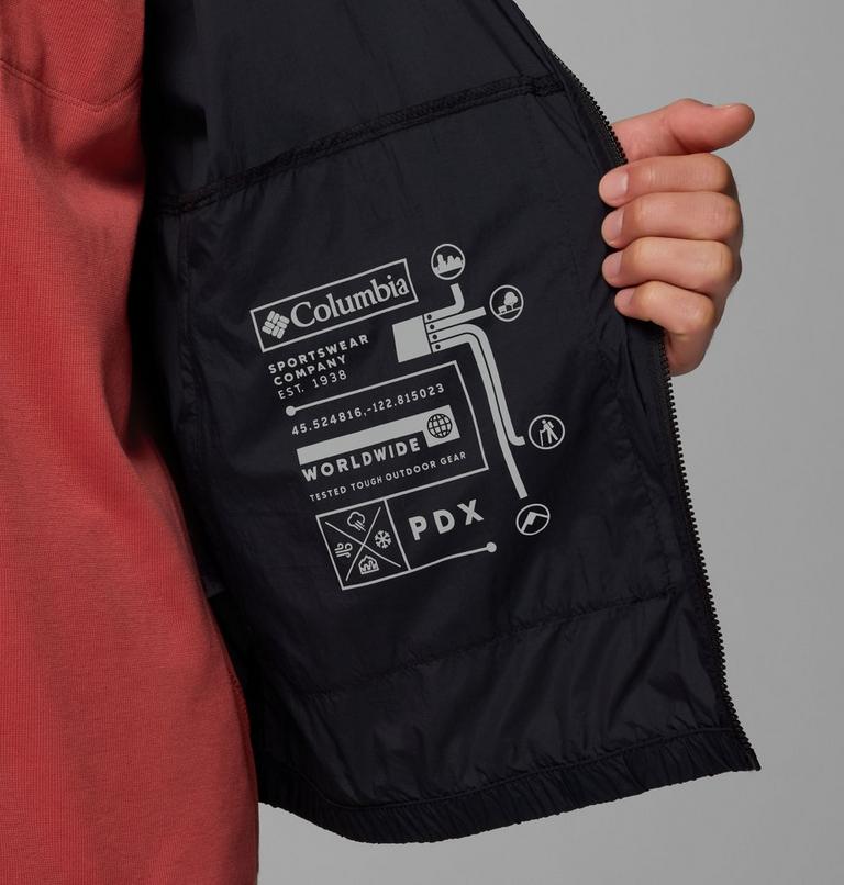 Men's Street Heights Hooded Windbreaker, Color: Black, image 6