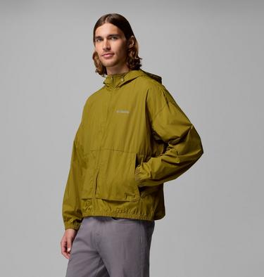 Men's Street Heights Hooded Windbreaker, Color: Mossy Green, image 4