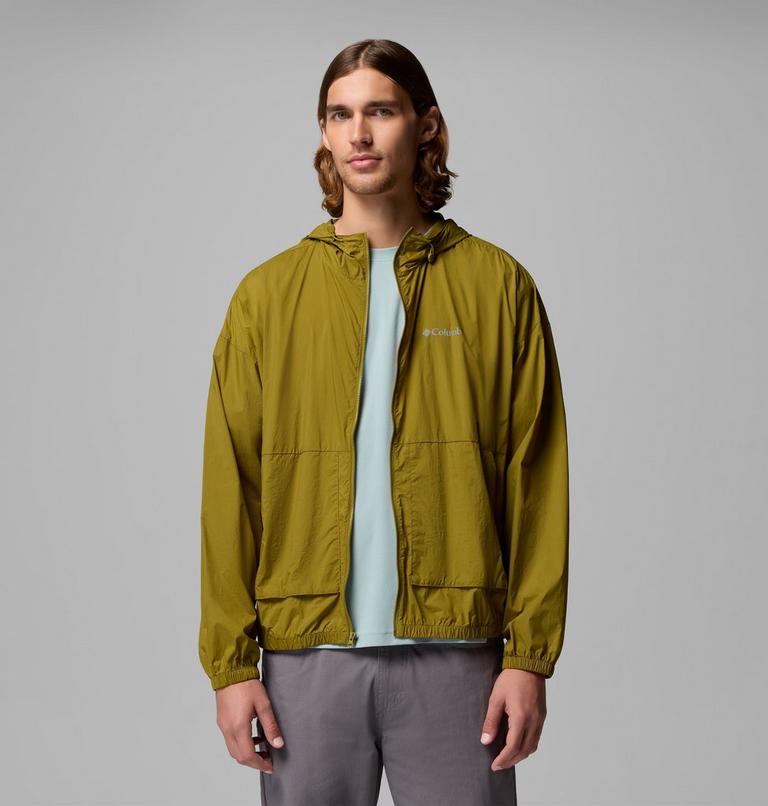 Men's Street Heights Hooded Windbreaker, Color: Mossy Green, image 5