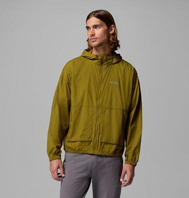 Men's Street Heights Hooded Windbreaker, Color: Mossy Green, image 1