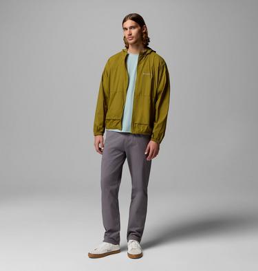 Men's Street Heights Hooded Windbreaker, Color: Mossy Green, image 2