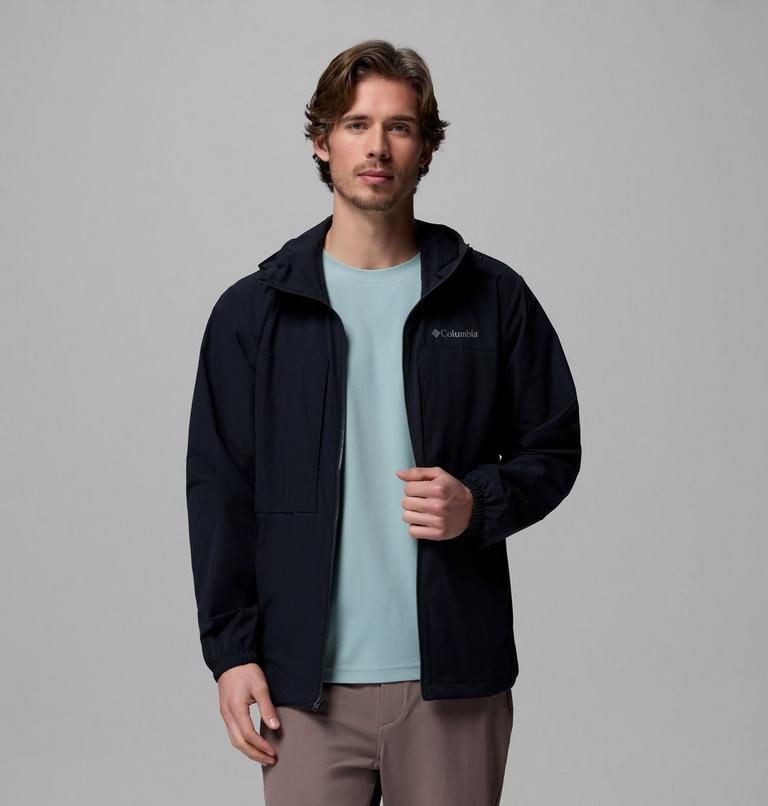 Men's Street Heights Hooded Windbreaker, Color: Black, image 5