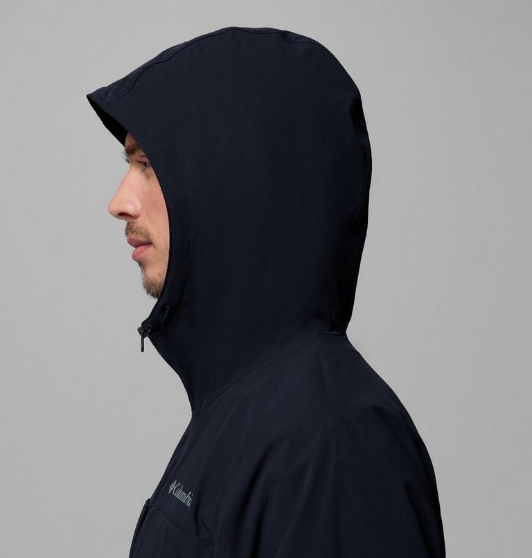 Men's Street Heights Hooded Windbreaker, Color: Black, image 7