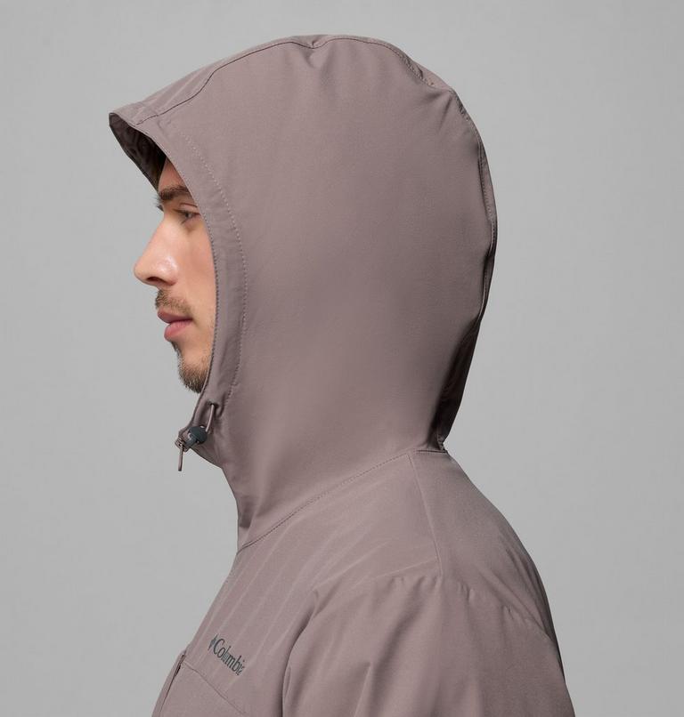 Men's Street Heights Hooded Windbreaker, Color: Iron, image 7