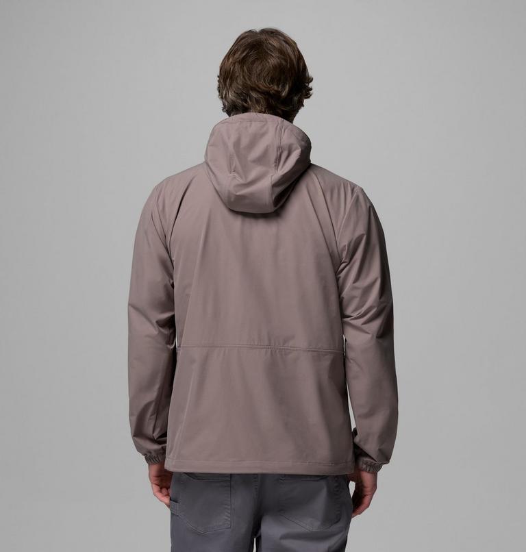 Men's Street Heights Hooded Windbreaker, Color: Iron, image 3
