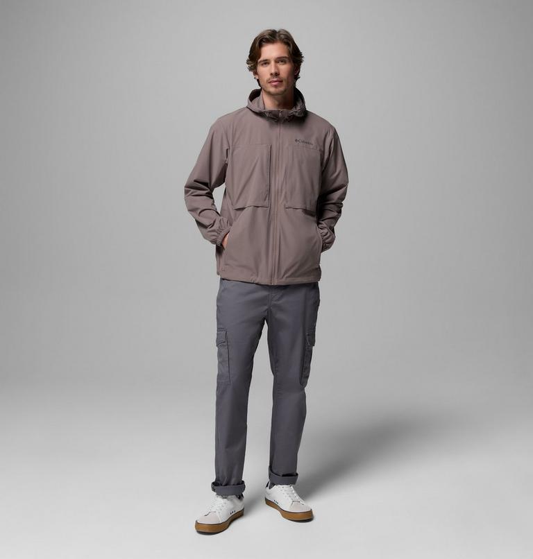 Men's Street Heights Hooded Windbreaker, Color: Iron, image 2