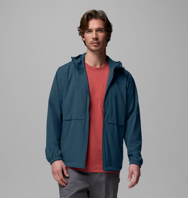 Men's Street Heights Hooded Windbreaker, Color: Everblue, image 5