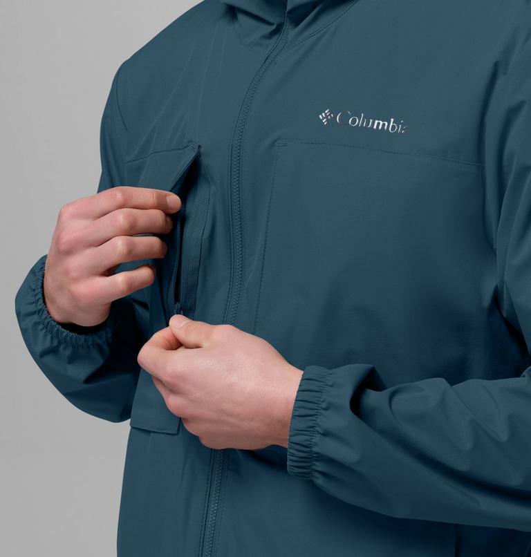Men's Street Heights Hooded Windbreaker, Color: Everblue, image 8