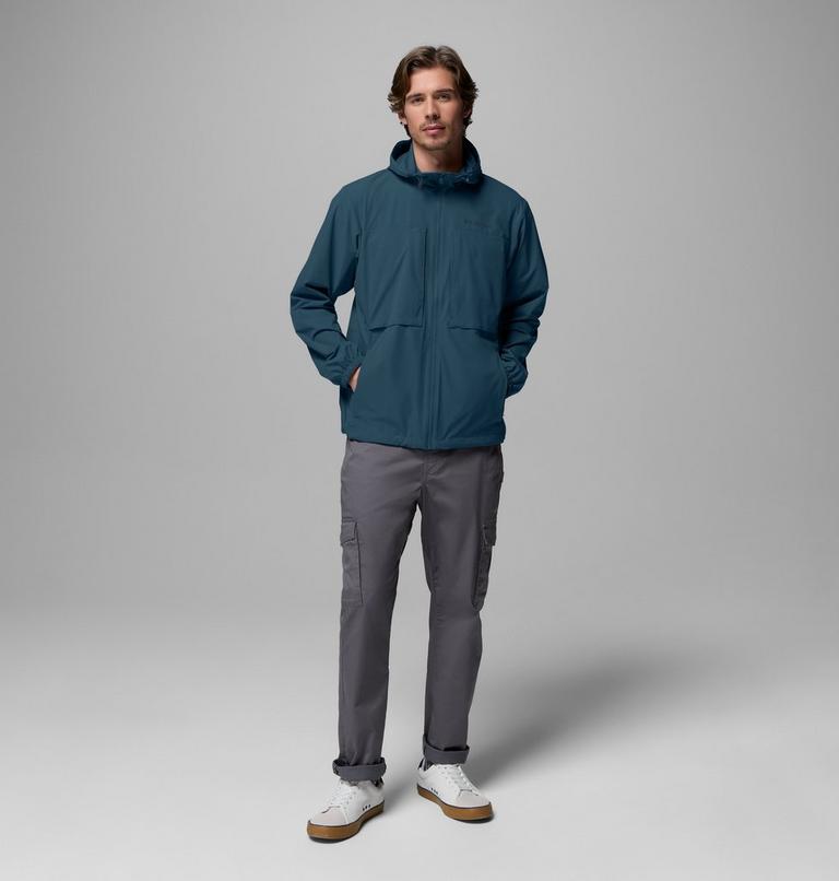 Men's Street Heights Hooded Windbreaker, Color: Everblue, image 2