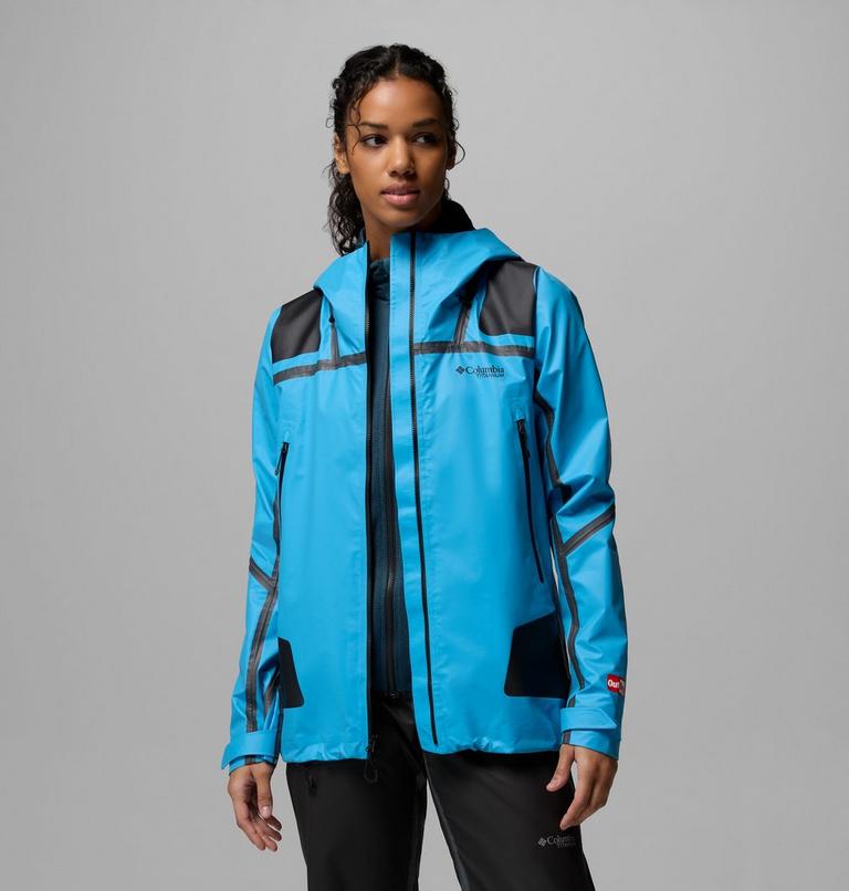 Women's Whistler Peak Waterproof Jacket, Color: Compass Blue, image 5