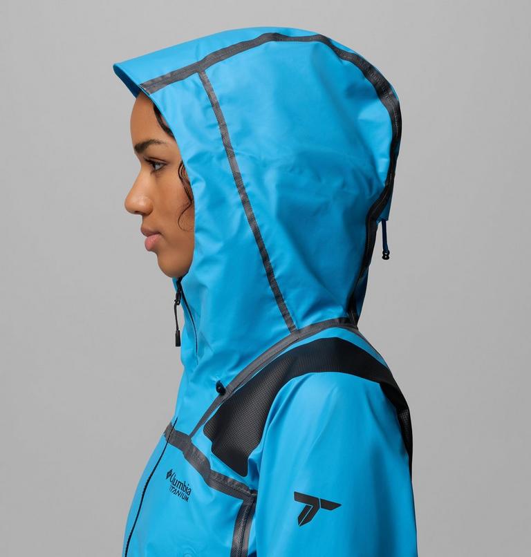 Women's Whistler Peak Waterproof Jacket, Color: Compass Blue, image 8