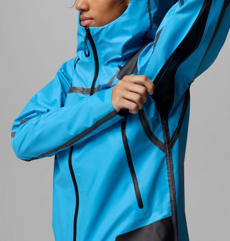 Women's Whistler Peak Waterproof Jacket, Color: Compass Blue, image 10