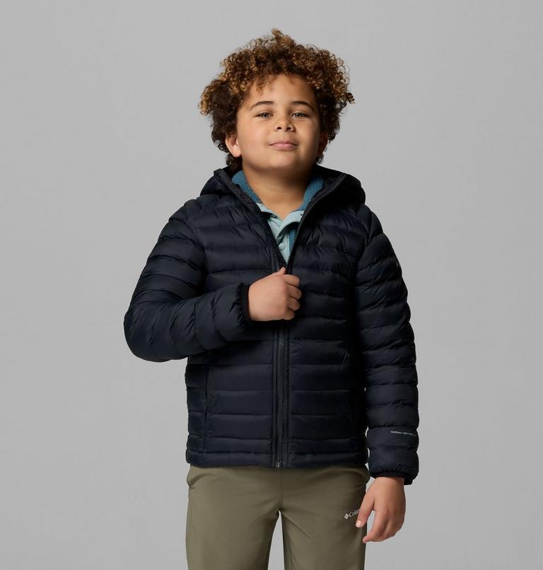 Youth Powder Pass Insulated Jacket, Color: Black, image 4