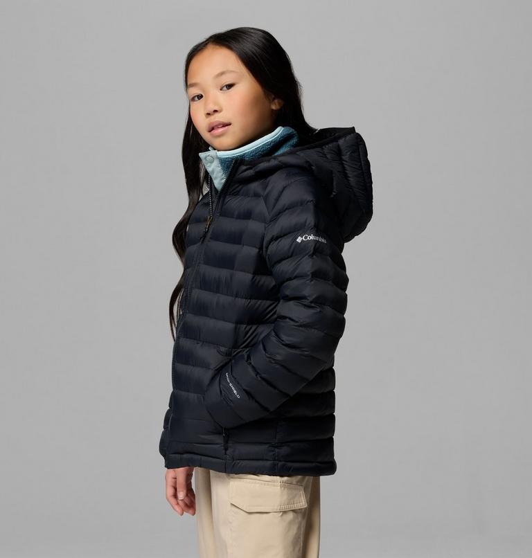 Youth Powder Pass Insulated Jacket, Color: Black, image 6