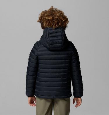 Youth Powder Pass Insulated Jacket, Color: Black, image 4