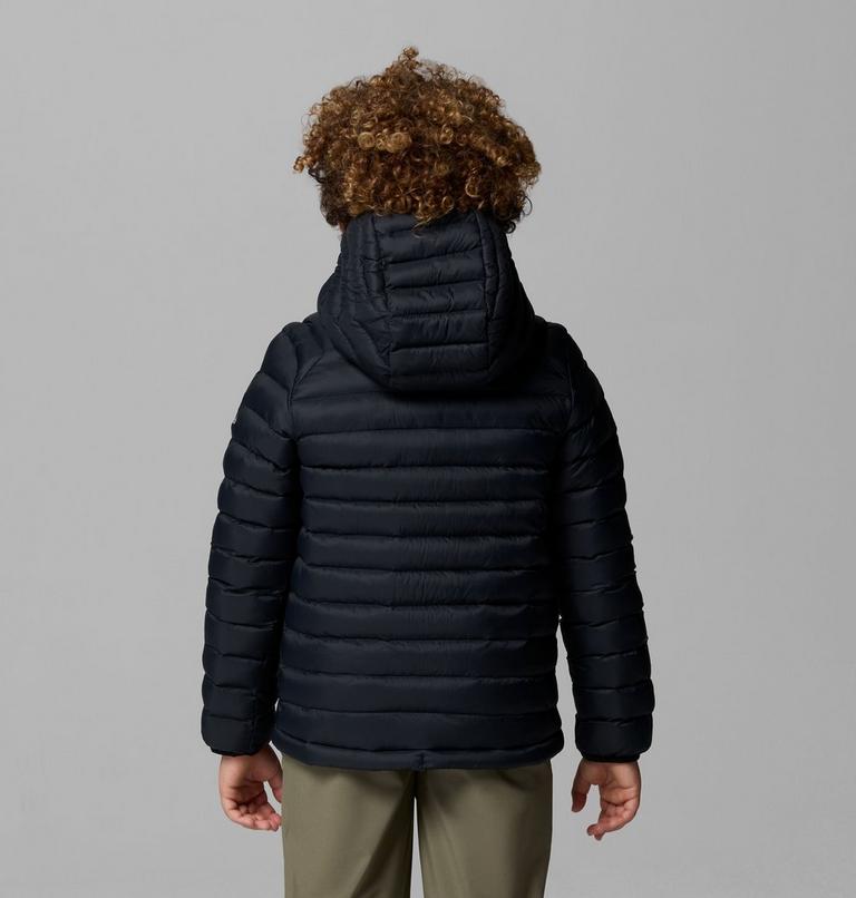 Youth Powder Pass Insulated Jacket, Color: Black, image 2
