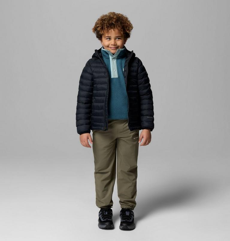 Youth Powder Pass Insulated Jacket, Color: Black, image 1