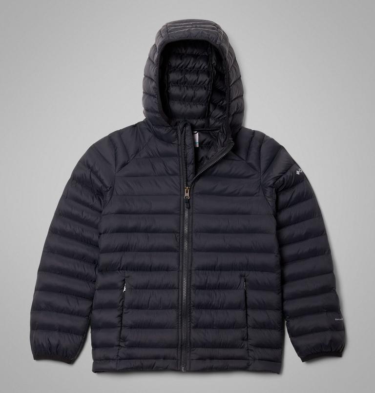 Youth Powder Pass Insulated Jacket, Color: Black, image 1