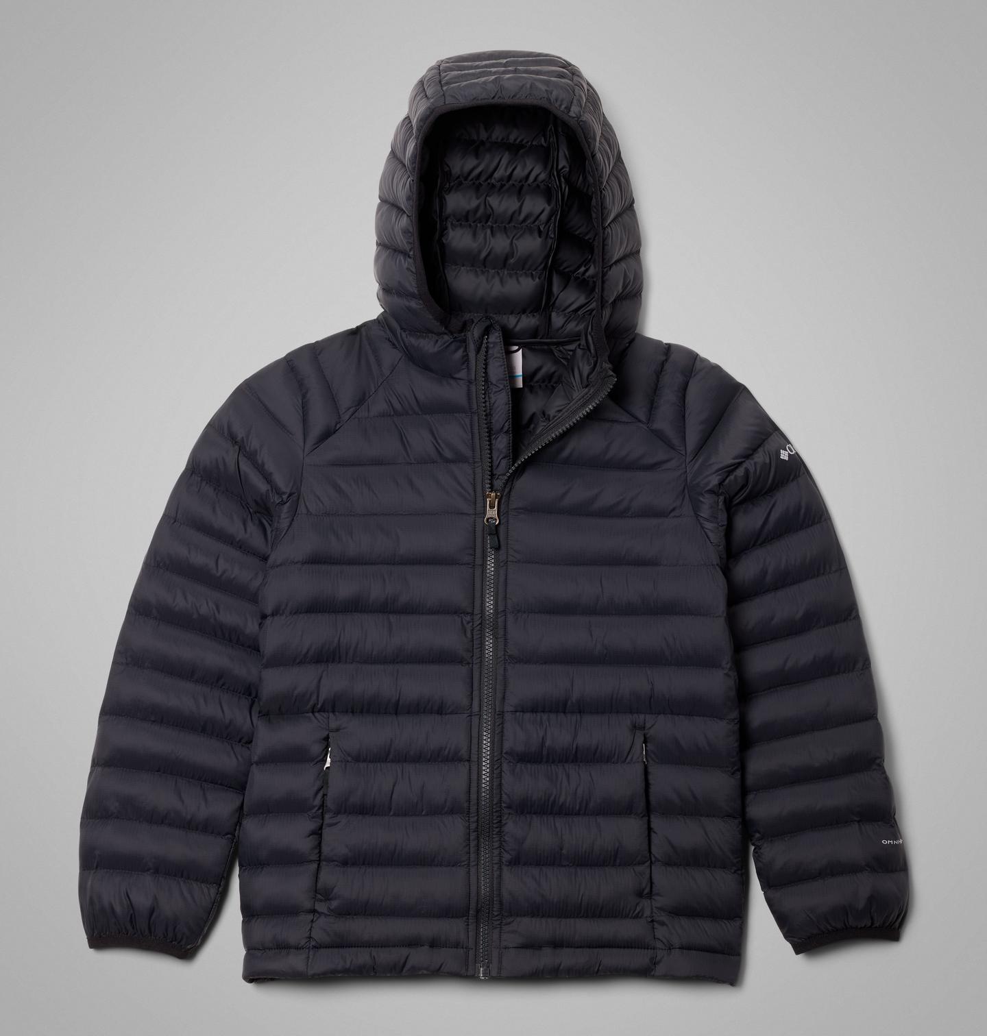 Детская куртка Columbia Powder Pass Hooded, цвет: Чёрный — фото 1
