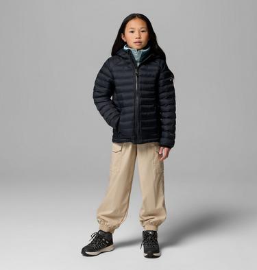 Youth Powder Pass Insulated Jacket, Color: Black, image 5