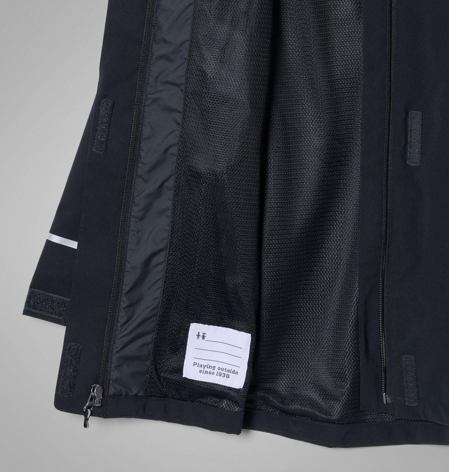 Куртка Columbia Altbound Rain Jacket для девочек, цвет: Чёрный — фото 2