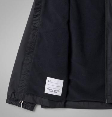 Boys' Rainy Trails III Waterproof Fleece Lined Jacket, Color: Black, image 9