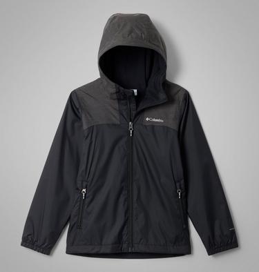Boys' Rainy Trails III Waterproof Fleece Lined Jacket, Color: Black, image 5