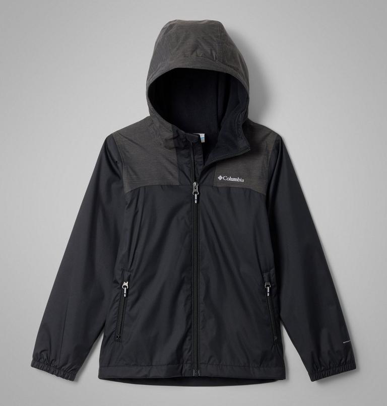 Boys' Rainy Trails III Waterproof Fleece Lined Jacket, Color: Black, image 1