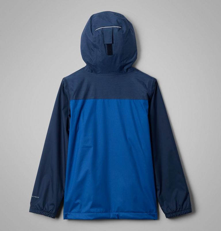 Boys' Rainy Trails III Waterproof Fleece Lined Jacket, Color: Mountain Blue, Collegiate Navy, image 2