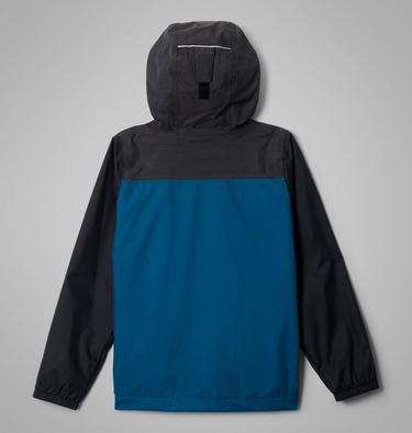 Boys' Rainy Trails III Fleece Lined Jacket, Color: Phoenix Blue, Black, image 8