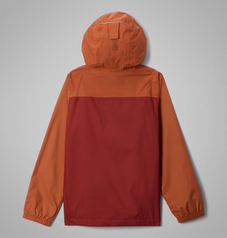 Boys' Rainy Trails III Waterproof Fleece Lined Jacket, Color: Red Oxide, Teak Brown, image 2