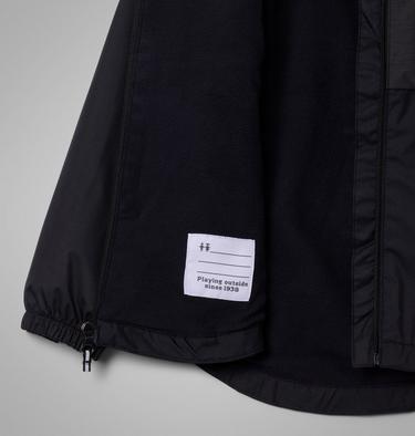 Girls' Rainy Trails III Fleece Lined Jacket, Color: Black, image 13