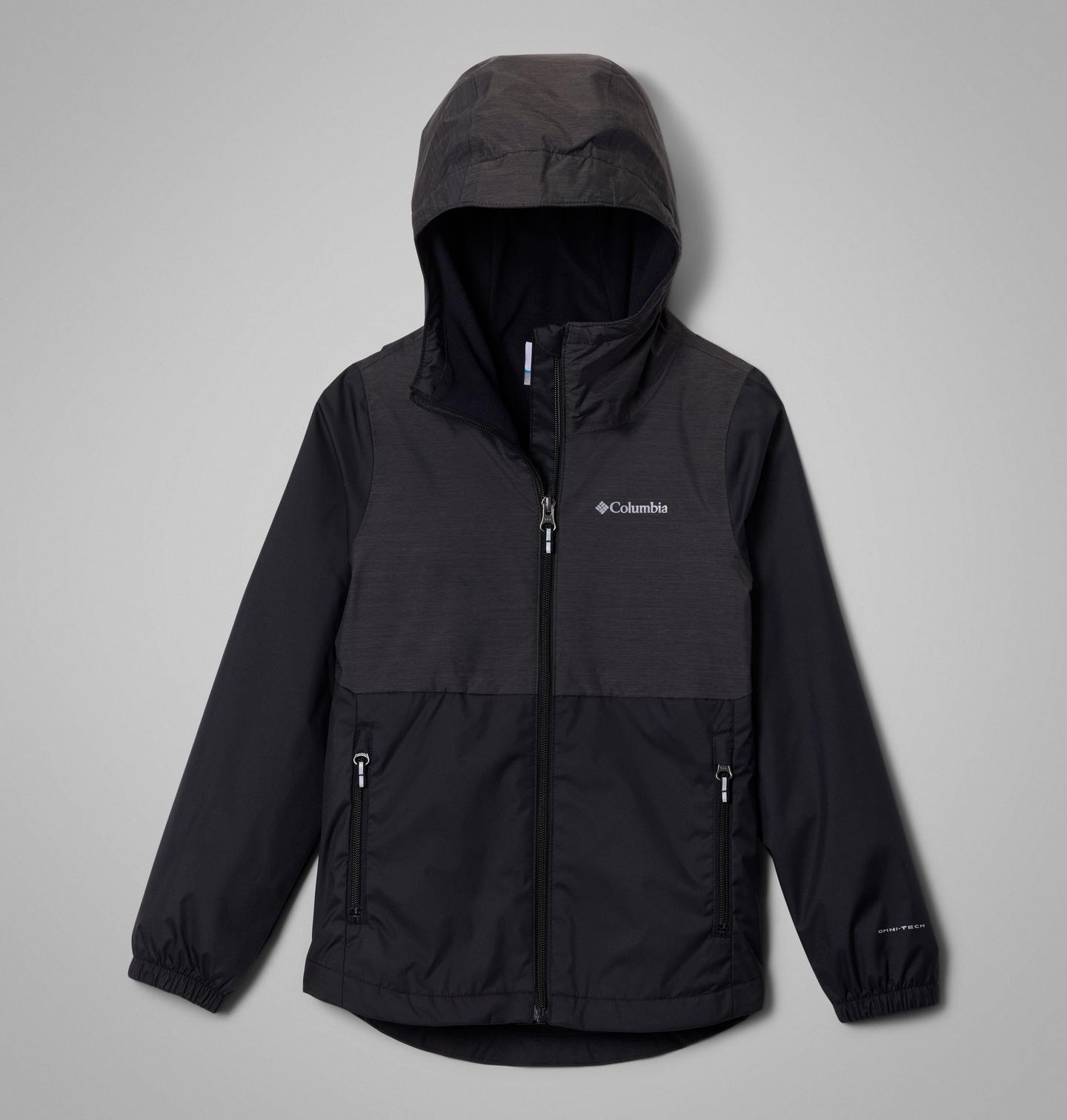 Куртка Columbia Rainy Trails III Fleece Lined Jacket для девочек, цвет: Чёрный — фото 1