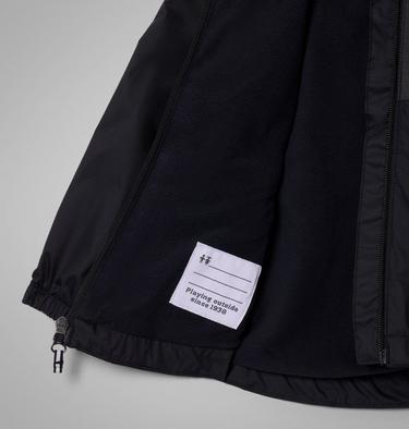 Girls' Toddler Rainy Trails III Fleece Lined Jacket, Color: Black, image 6